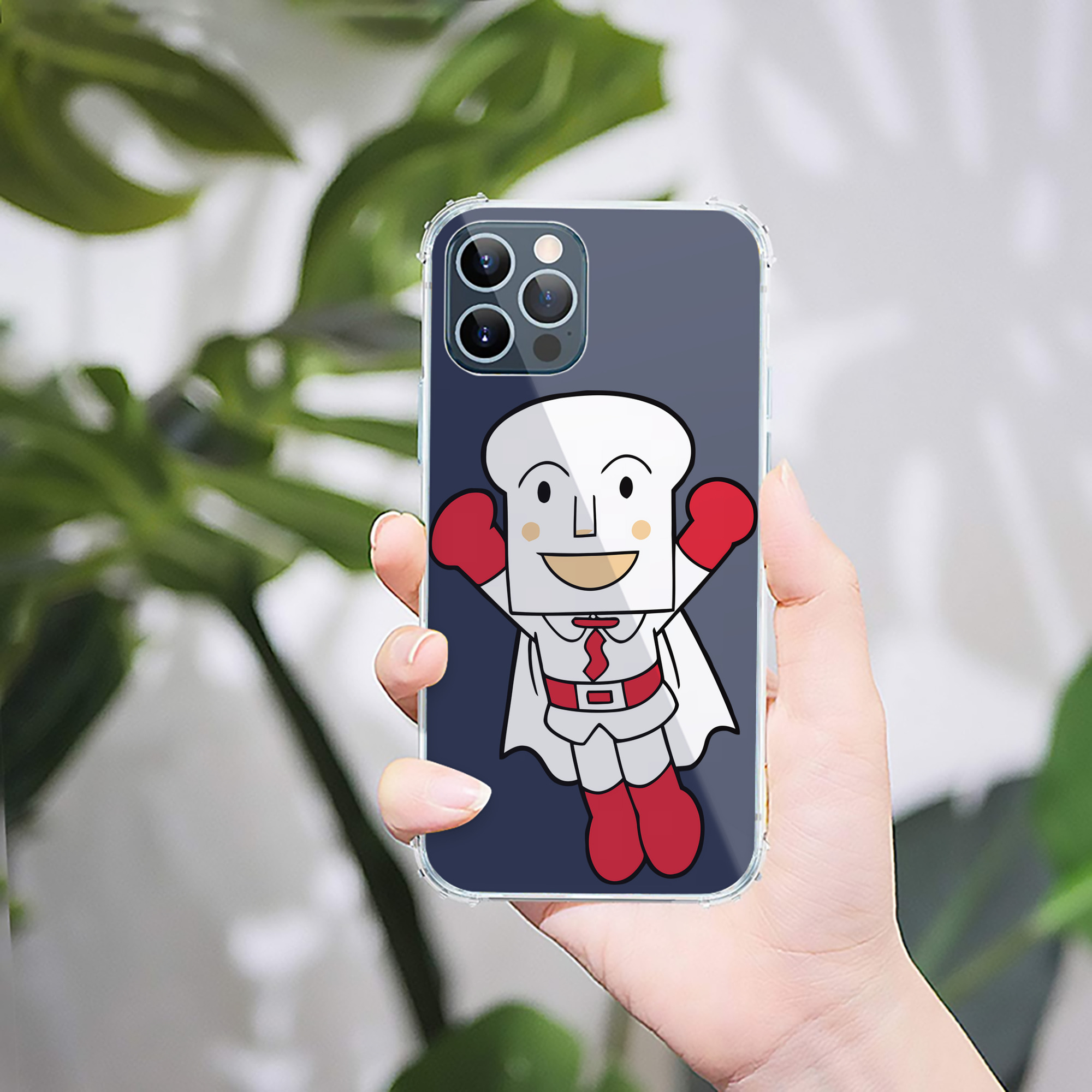 （画像用） アンパンマン Anpanman 【iPhone 12シリーズ対応】透明スマホケース（クリアソフトケース）